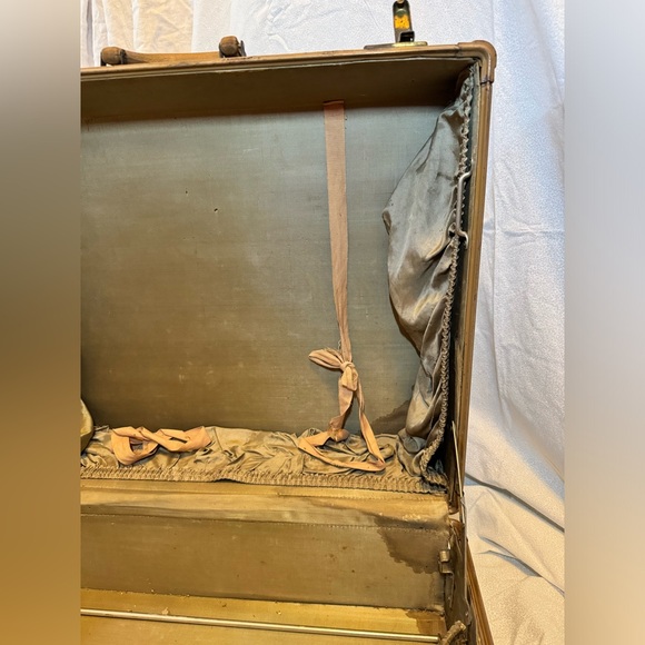 Vintage1950s Samsonite Streamlite Shwayder bros alligator embossed hard suitcase - Picture 8 of 16